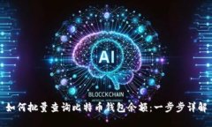 如何批量查询比特币钱包