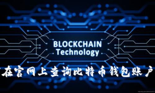 如何在官网上查询比特币钱包账户信息
