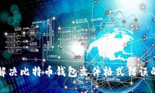 如何解决比特币钱包文件格式错误的问题