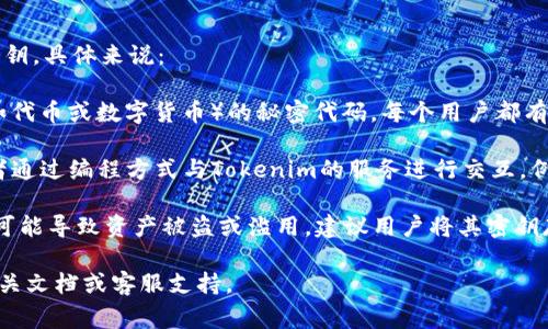 Tokenim的密钥通常指的是用于确保安全性和参与Tokenim网络操作的私钥或API密钥。具体来说：

1. **私钥**：在区块链和加密货币的环境中，私钥是一组用于访问和管理加密资产（如代币或数字货币）的秘密代码。每个用户都有唯一的私钥，与之对应的是公钥。拥有私钥的人可以完全控制与该私钥相关联的资产。

2. **API密钥**：在平台上进行程序化访问时，Tokenim可能提供API密钥，允许开发者通过编程方式与Tokenim的服务进行交互。例如，使用API密钥可以获取市场数据、执行交易等。

记住，密钥的保密性极为重要，任何人都不应将其私钥或API密钥透露给他人，因为这可能导致资产被盗或滥用。建议用户将其密钥存储在安全的地方，并使用安全的方式进行管理。

如需了解具体的Tokenim密钥管理方式及安全策略，建议查阅Tokenim官方网站的相关文档或客服支持。