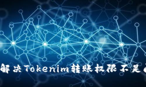 如何解决Tokenim转账权限不足问题？